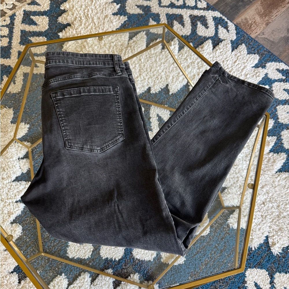 Lazer Stylish Black Denim stretch Jeans Size 38x32